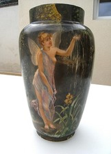 Vase faïence ancienne 1900