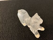 Chien yorkshire en cristal de Lalique