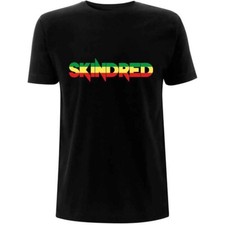 SKINDRED UNISEX T-SHIRT: RASTA LOGO (BLACK) OFFICIAL NEW L & XL