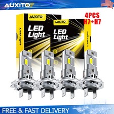 H7 LED Headlight KIT Combo Bulbs High Low Beam Super Bright White 6500K 4-40X