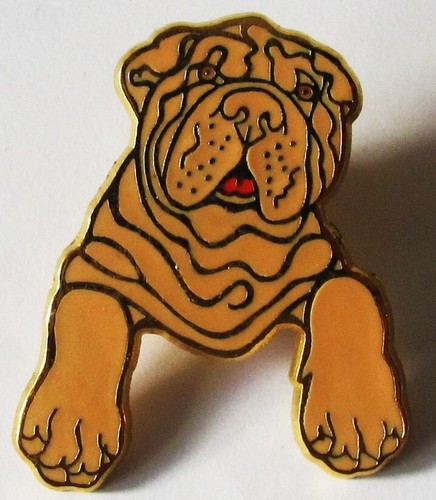 Pin chien sharpei - pin's,