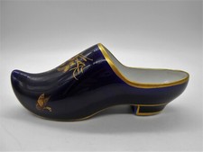 VERY NICE LARGE LIMOGES PORCELAIN CLOG SHOE FIGURE