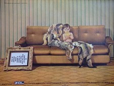 ADVERTISEMENT ZOL LE SOFA BED ARMCHAIR - FURS BY CLAUDE GILBERT STAR RUG