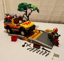 LOT PLAYMOBIL 4X4 FULL SPEED- QUAD- MOTO- OBSTACLE