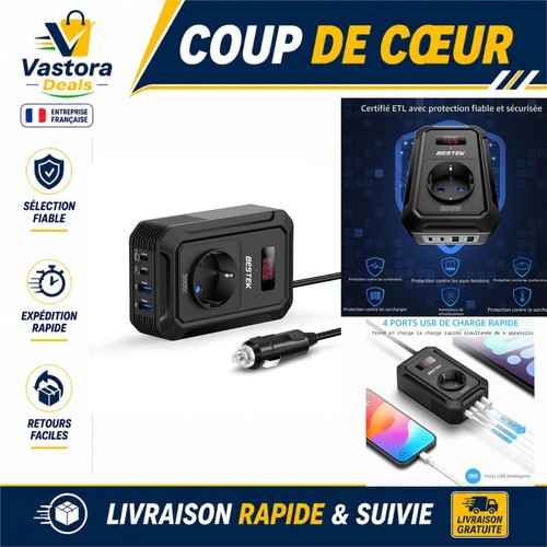 Bestek convertisseur 12v vers - 12v,