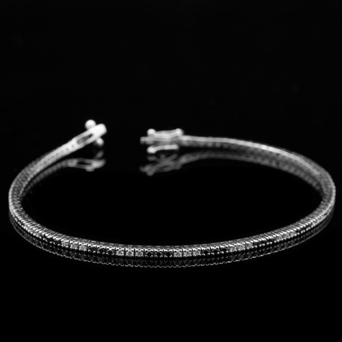 Tennis bracelet blanc 18kt - tennis,