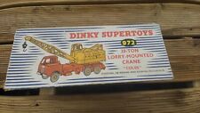 DINKY SUPERTOYS 972 - COLES 20 TON 6 WHEEL FREESTANDING CRANE - MADE IN ENGLAND