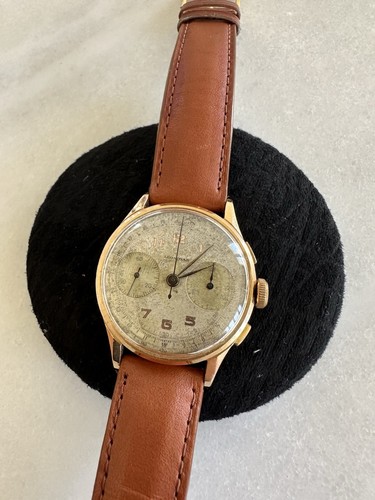Leonidas chronograph 18k gold