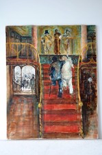 Huile sur toile – Scène