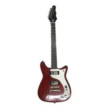 EPIPHONE Electric Guitar 1966 Wilshire WornCherry, tested Simple and stylish　04Y