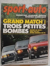SPORT AUTO N°248 9/1982 ESCORT RS 1600i GOLF GTI 16S ABARTH 125TC MAURO BALDI
