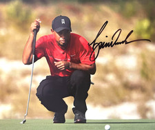 TIGER WOODS Signed 8x10" (PGA MASTERS GOLF) Original Genuine Autograph w/COA