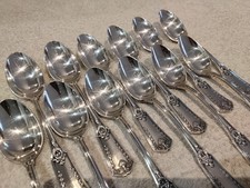 12 cuillères à café métal argenté st empire sans gene SFAM 14,7cm