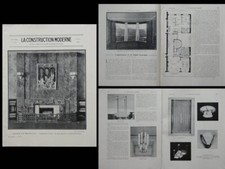 CONSTRUCTION MODERNE 1929 14 RUE GUYNEMER PARIS, ROUX SPITZ, VERRERIE, JEANNIN
