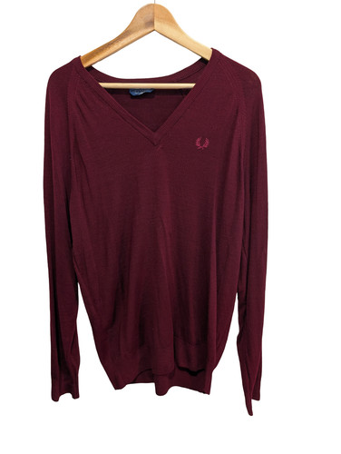 Pull fred perry bordeaux - pull,