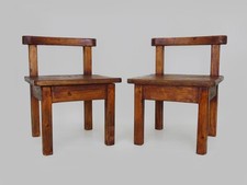 Paire de chaises basses
