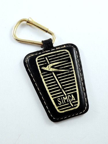 Porte clés simca 1960s cuir - porte-clÉs,