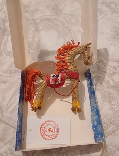 Figurine cheval décorative - , en