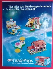 Publicité de presse: Jeux FISCHER PRICE  Lessive PAIC MACHINE  1982