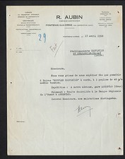 FONTENAI-sur-ORNE (61) FORCE TRANSPORT, ELECTRIC MACHINES "R. AUBIN" 1950