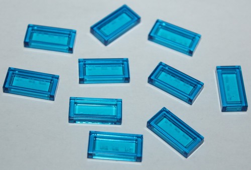 Lego trans dark blue - blue, tile