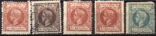 lot 5 timbres Porto Rico 1898