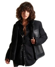 Veste femme SUPERDRY  en peau