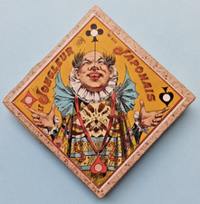 c. 1900 - RARE JEU ANCIEN "LE JONGLEUR JAPONAIS" - SIMONIN-CUNY - 11 cm x 11 cm