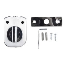 Verrou en acier inoxydable fonctionnement sans poinçon pour portes vitrées de