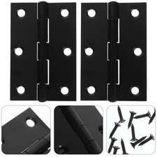  2 Pcs Paumelle Porte Charnière Hinges En Métal Charnières De Garde-robe