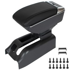 ACCOUDOIR AVEC CAMIONNETTE DE RANGEMENT CUIR ÉCO NOIR POUR VW GOLF IV BORA