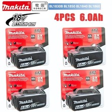 4 X Makita BL1860 Batterie 18