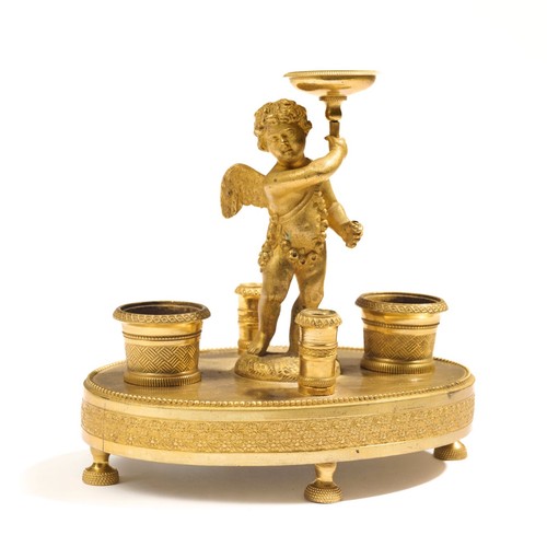 Petit encrier bronze - en,