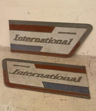 Vintage Airstream International aluminium side emblems caravan RV restoration