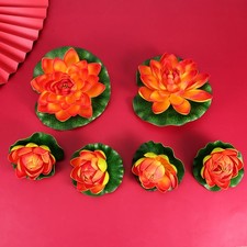 6PCS Simulation Lotus Lilies