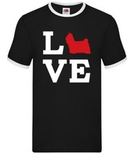 Amour Shih Tzu Chien Silhouette - Hommes Contraste - Chiot Animal Propriétaire