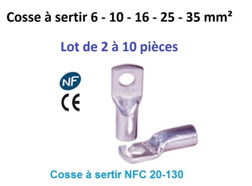 Cosse sertir 10 - 6,