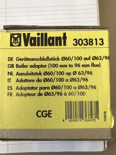 Adaptateur conduit chaudière