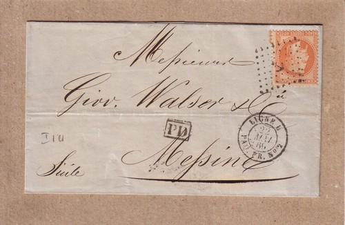 Lettre pour messine italie - messine,