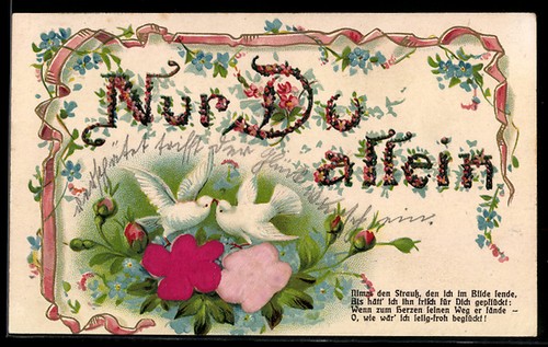 Carte postale gaufrée - , en