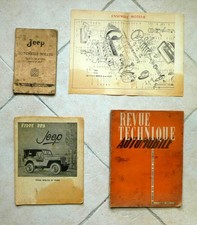 LOT LIVRETS TECHNIQUES JEEP