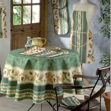 Nappe ronde 1m80 Abeille Vert