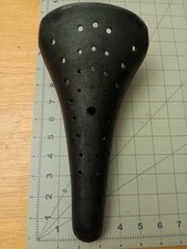 Vintage BMX Seat Velo Black Plastic Old School BMX Race 1980's Original Nice