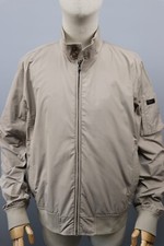 HACKETT Memory Blouson Beige Men's Full Zip Bomber Zip Jacket Sz L