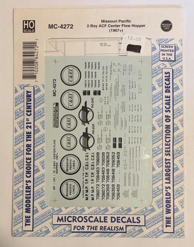 Microscale decal mopac i - ho, decal-mopac/ce&i