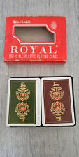 Royal Playing Cards - Poker - Washable - 100% Plastic - 80s - Rare