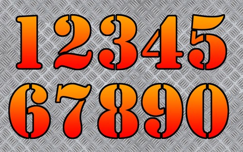 Sticker numero course racing - sticker,