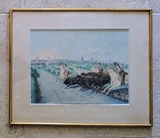 Aquarelle Gardians  & Taureaux