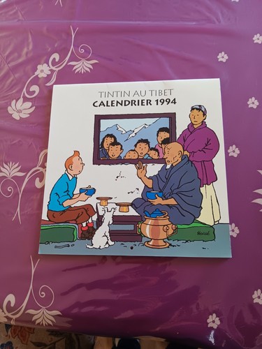 Tintin tibet calendrier - au,