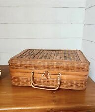 Valisette En Bambou Et Osier 